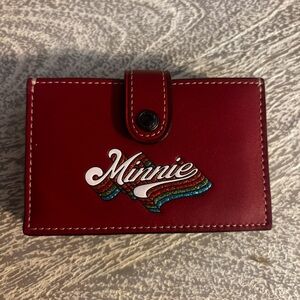Disney x Coach Minnie Mouse Red 1941 Accordion Wallet